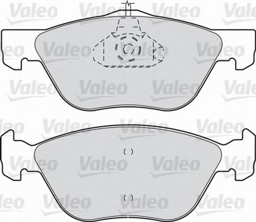 Valeo 540751 - Тормозные колодки, дисковые, комплект unicars.by