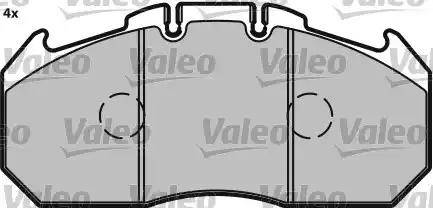 Valeo 541699 - Тормозные колодки, дисковые, комплект unicars.by