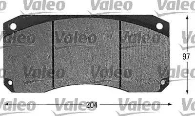 Valeo 541605 - Тормозные колодки, дисковые, комплект unicars.by