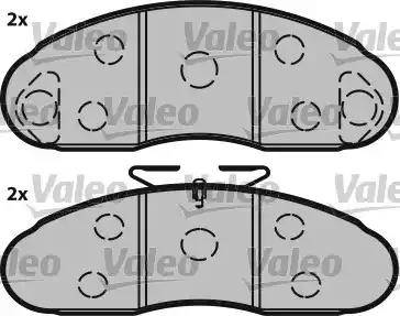 Valeo 541611 - Тормозные колодки, дисковые, комплект unicars.by