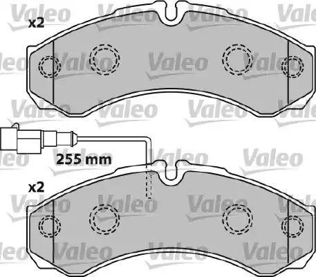 Valeo 541739 - Тормозные колодки, дисковые, комплект unicars.by