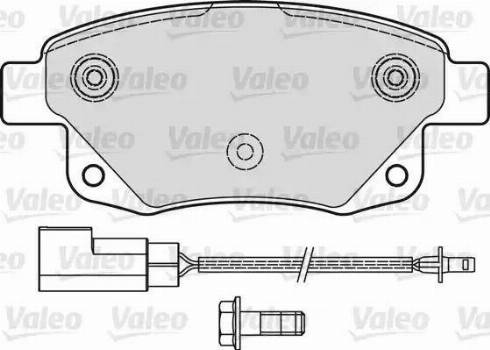 Valeo 541736 - Тормозные колодки, дисковые, комплект unicars.by