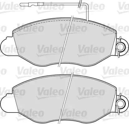 Valeo 541733 - Тормозные колодки, дисковые, комплект unicars.by