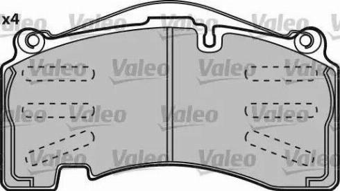 Valeo 541720 - Тормозные колодки, дисковые, комплект unicars.by