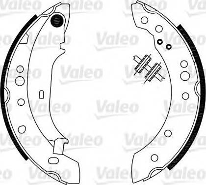 Valeo 554902 - Комплект тормозных колодок, барабанные unicars.by