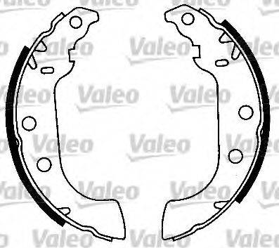 Valeo 554641 - Комплект тормозных колодок, барабанные unicars.by