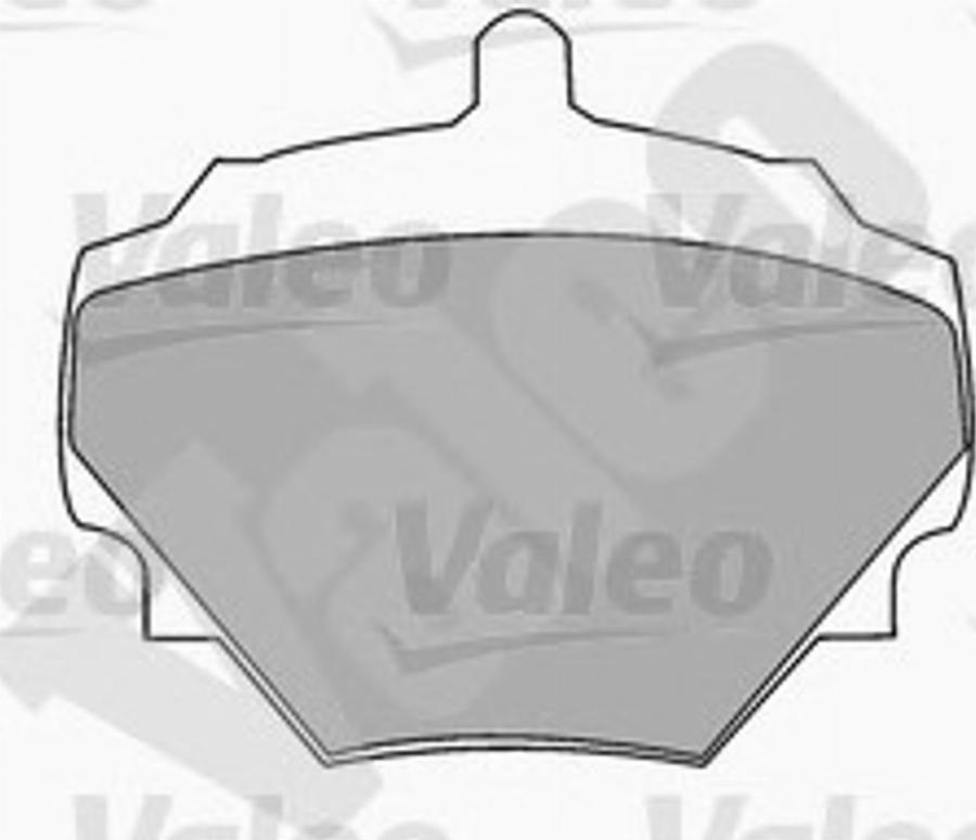 Valeo 551475 - Тормозные колодки, дисковые, комплект unicars.by