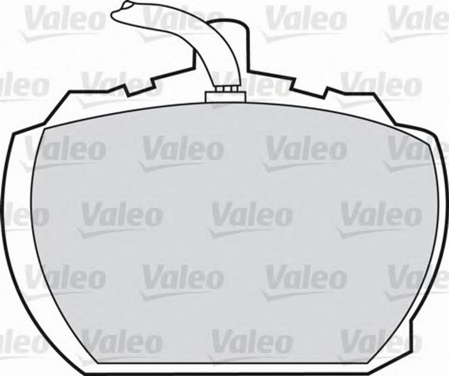 Valeo 551500 - Тормозные колодки, дисковые, комплект unicars.by