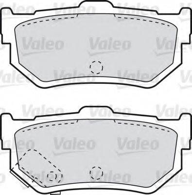 Valeo 551695 - Тормозные колодки, дисковые, комплект unicars.by