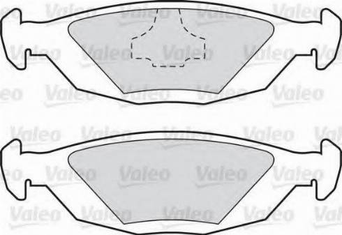 Valeo 551698 - Тормозные колодки, дисковые, комплект unicars.by