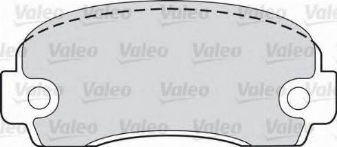 Valeo 551646 - Тормозные колодки, дисковые, комплект unicars.by