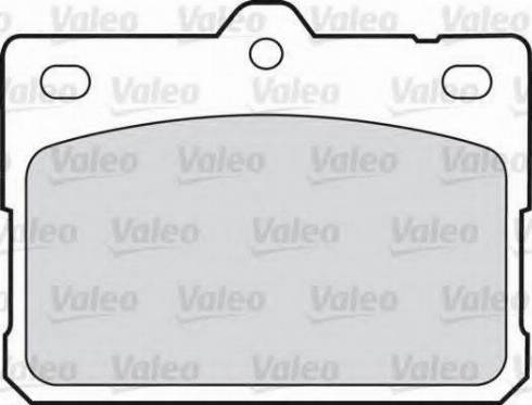 Valeo 551647 - Тормозные колодки, дисковые, комплект unicars.by