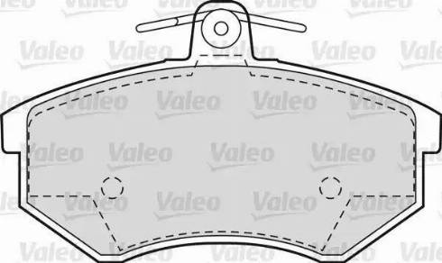 Valeo 551658 - Тормозные колодки, дисковые, комплект unicars.by