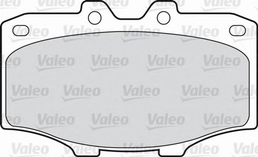 Valeo 551662 - Тормозные колодки, дисковые, комплект unicars.by