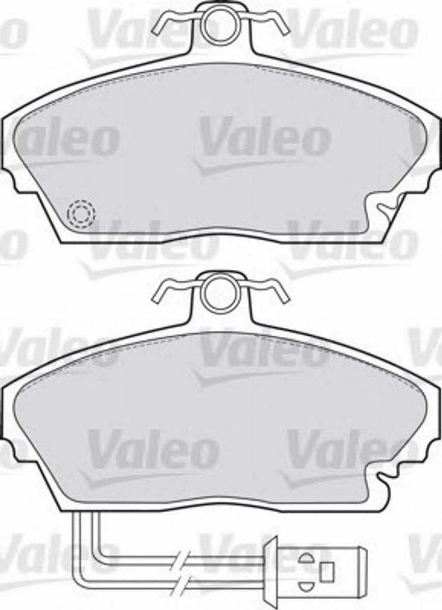 Valeo 551606 - Тормозные колодки, дисковые, комплект unicars.by