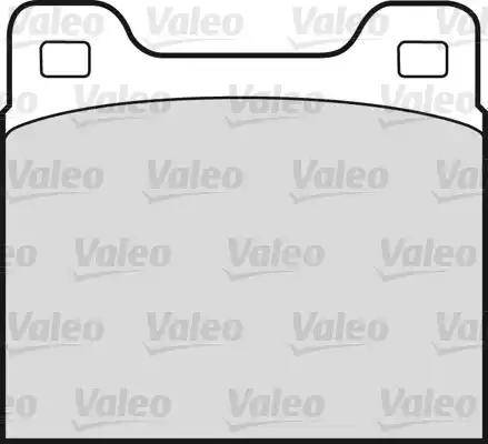 Valeo 551603 - Тормозные колодки, дисковые, комплект unicars.by