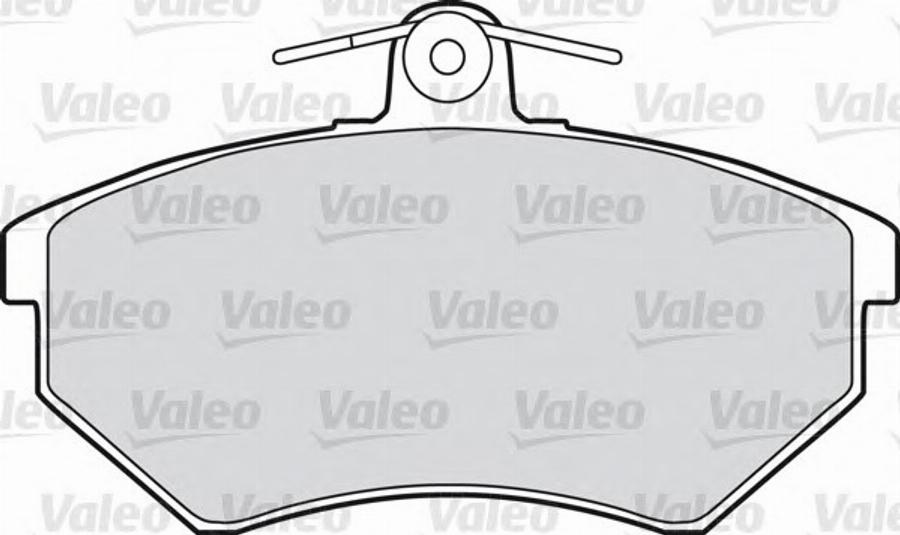 Valeo 551616 - Тормозные колодки, дисковые, комплект unicars.by