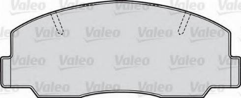 Valeo 551688 - Тормозные колодки, дисковые, комплект unicars.by