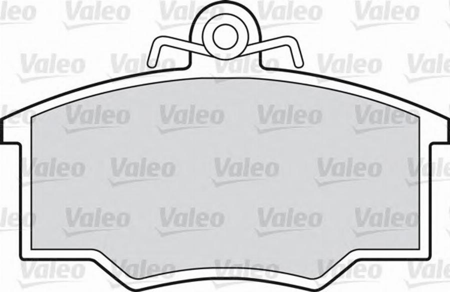 Valeo 551634 - Тормозные колодки, дисковые, комплект unicars.by