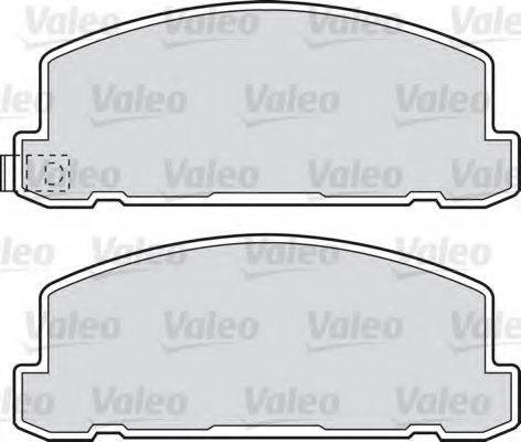 Valeo 551670 - Тормозные колодки, дисковые, комплект unicars.by