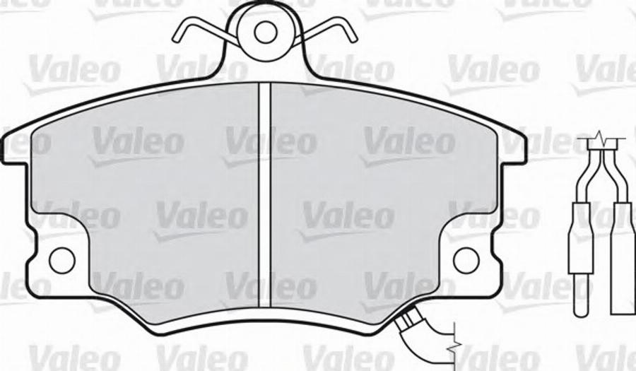 Valeo 551041 - Тормозные колодки, дисковые, комплект unicars.by