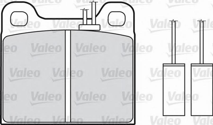 Valeo 551035 - Тормозные колодки, дисковые, комплект unicars.by