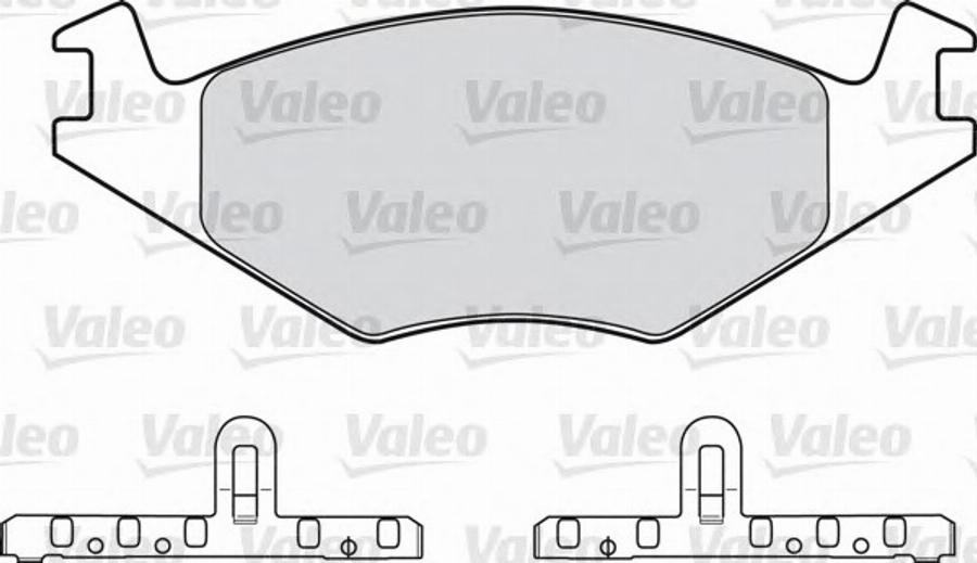 Valeo 551 024 - Тормозные колодки, дисковые, комплект unicars.by