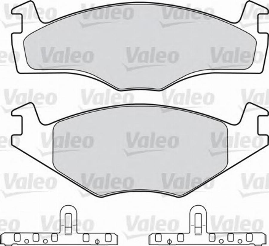 Valeo 551 025 - Тормозные колодки, дисковые, комплект unicars.by