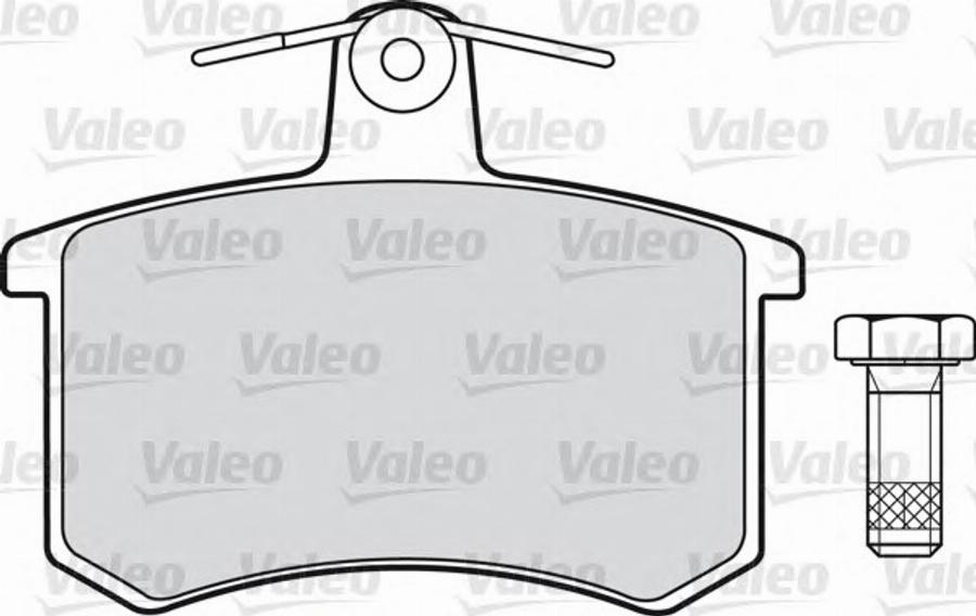 Valeo 551 020 - Тормозные колодки, дисковые, комплект unicars.by