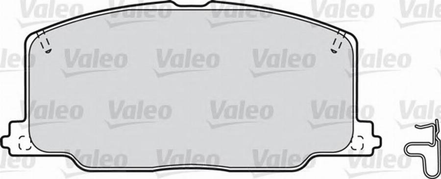 Valeo 551740 - Тормозные колодки, дисковые, комплект unicars.by