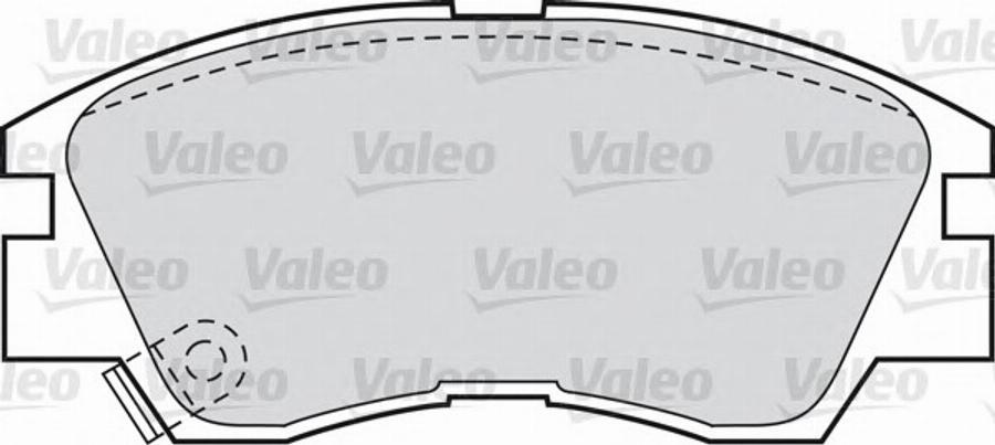 Valeo 551741 - Тормозные колодки, дисковые, комплект unicars.by