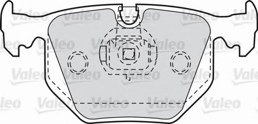 Valeo 551752 - Тормозные колодки, дисковые, комплект unicars.by