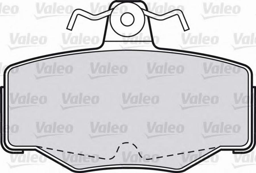 Valeo 551760 - Тормозные колодки, дисковые, комплект unicars.by