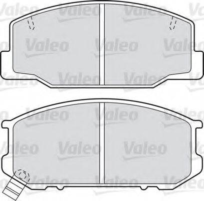 Valeo 551719 - Тормозные колодки, дисковые, комплект unicars.by