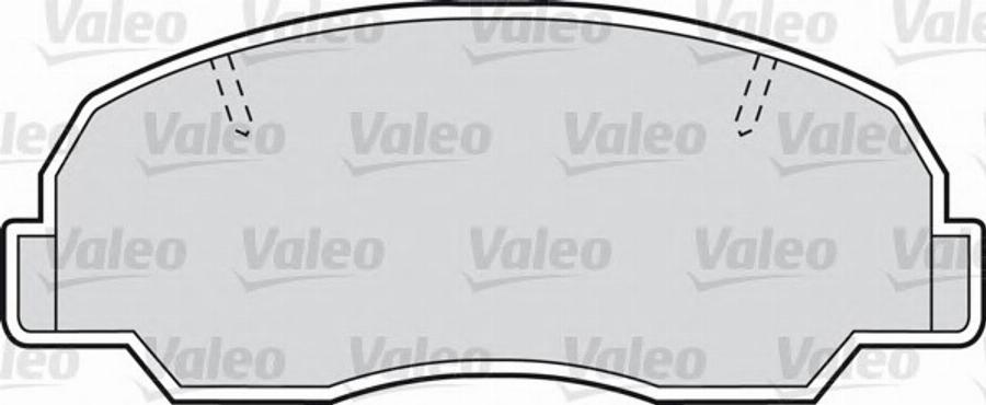 Valeo 551716 - Тормозные колодки, дисковые, комплект unicars.by