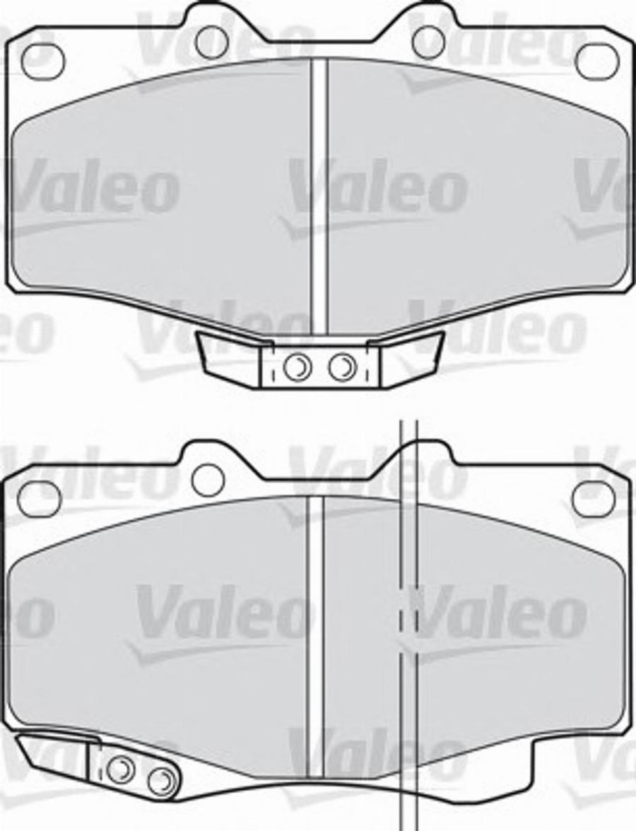 Valeo 551784 - Тормозные колодки, дисковые, комплект unicars.by