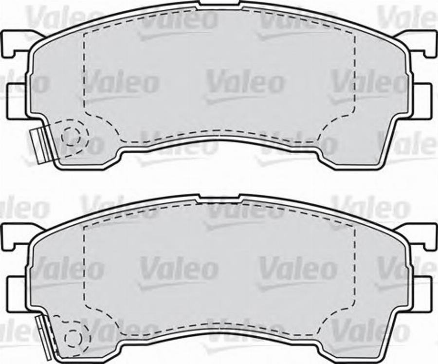 Valeo 551783 - Тормозные колодки, дисковые, комплект unicars.by