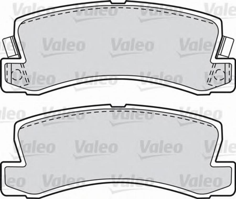 Valeo 551787 - Тормозные колодки, дисковые, комплект unicars.by