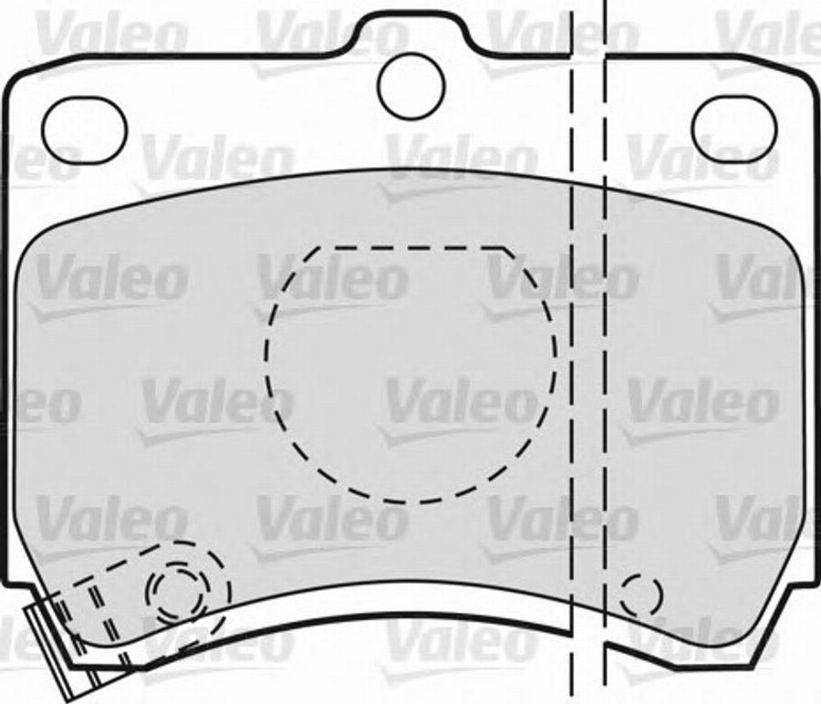 Valeo 551736 - Тормозные колодки, дисковые, комплект unicars.by