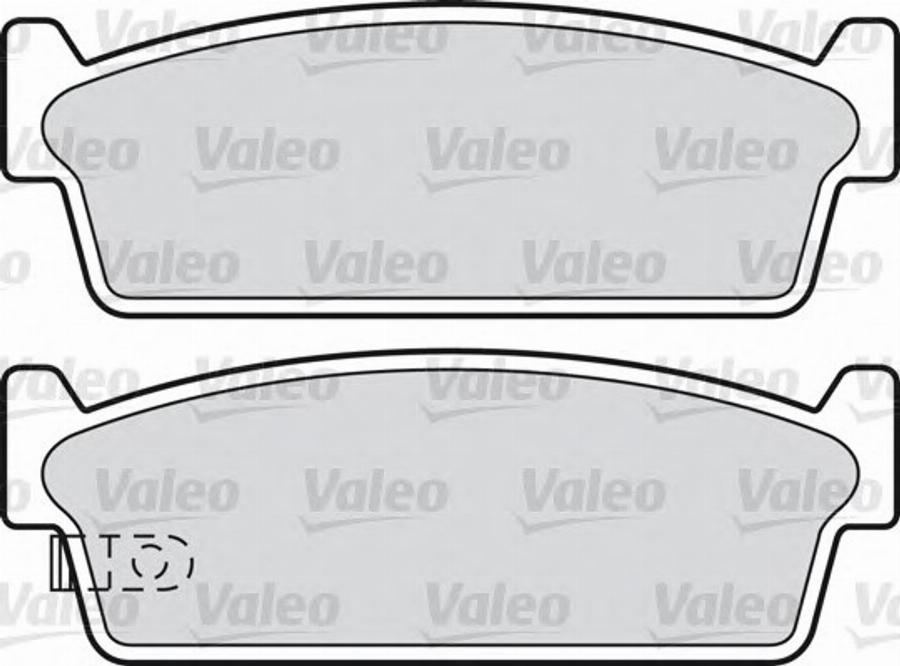 Valeo 598690 - Тормозные колодки, дисковые, комплект unicars.by