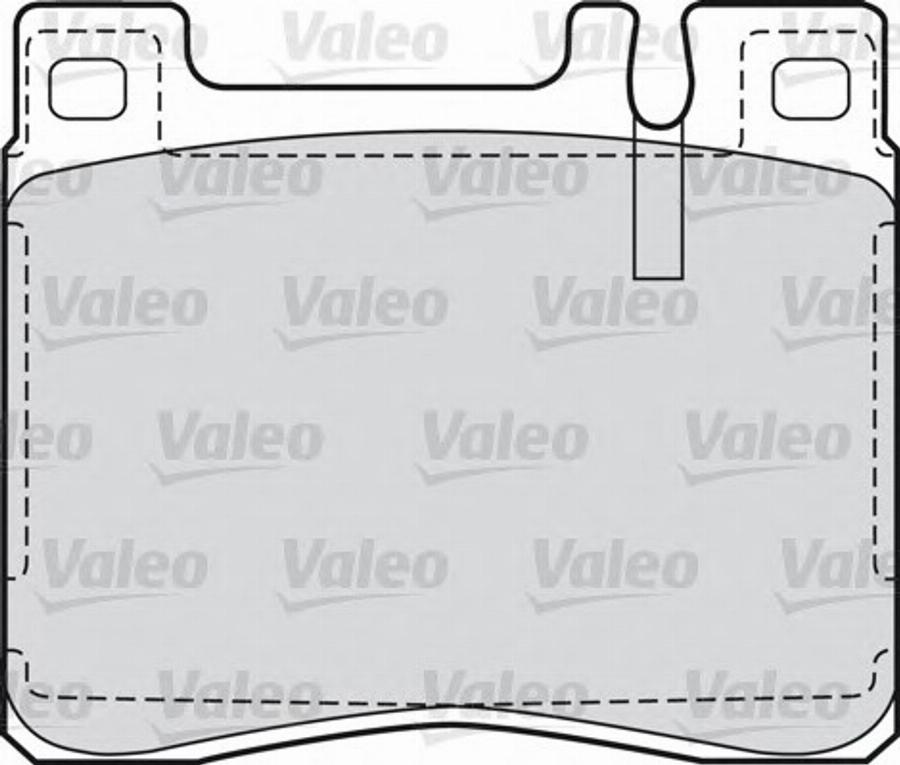 Valeo 551726 - Тормозные колодки, дисковые, комплект unicars.by