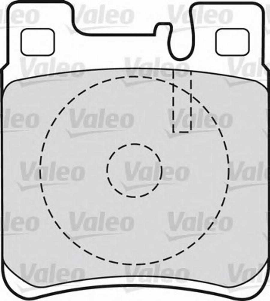 Valeo 551727 - Тормозные колодки, дисковые, комплект unicars.by