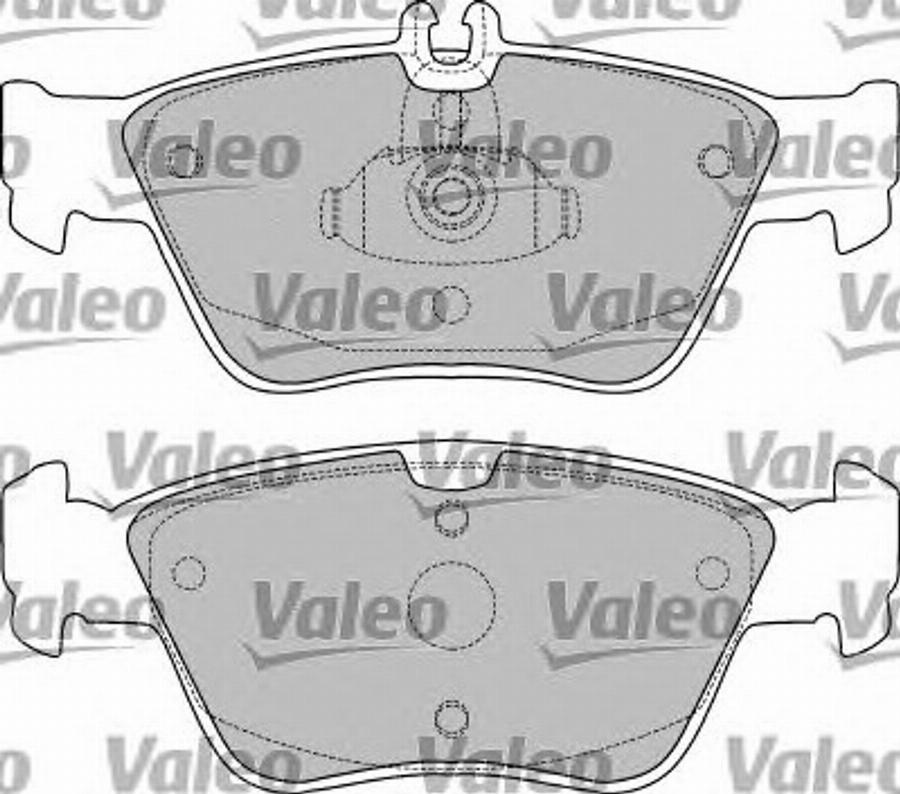 Valeo 551776 - Тормозные колодки, дисковые, комплект unicars.by