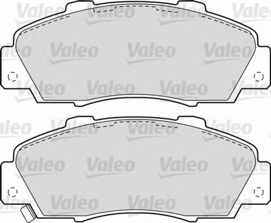 Valeo 551772 - Тормозные колодки, дисковые, комплект unicars.by