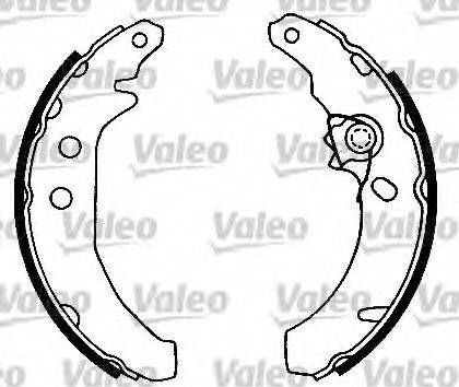 Valeo 554650 - Комплект тормозных колодок, барабанные unicars.by