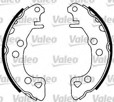 Valeo 553666 - Комплект тормозных колодок, барабанные unicars.by