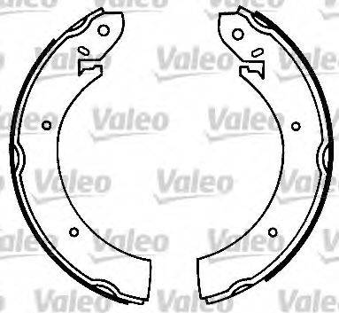 Valeo 554768 - Комплект тормозных колодок, барабанные unicars.by