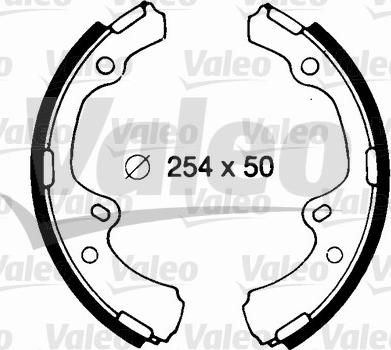 Valeo 562691 - Комплект тормозных колодок, барабанные unicars.by