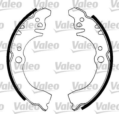 Valeo 562714 - Комплект тормозных колодок, барабанные unicars.by