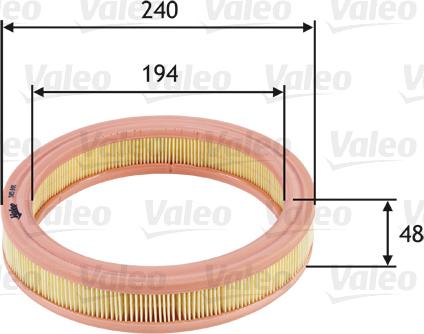 Valeo 585691 - Воздушный фильтр, двигатель unicars.by